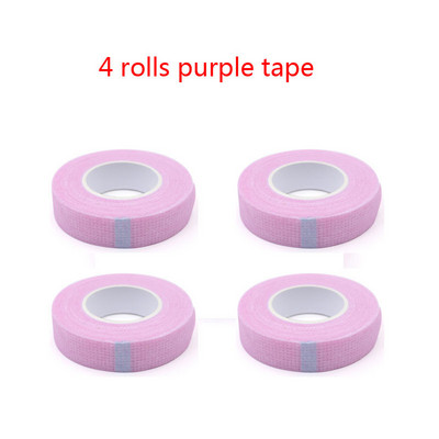 4Rolls skropstu pieaudzēšanas lente zem acu plāksteriem Elpojoša, viegli saplēšama Micropore medicīniskā papīra lente skropstu aplauzuma rīkiem