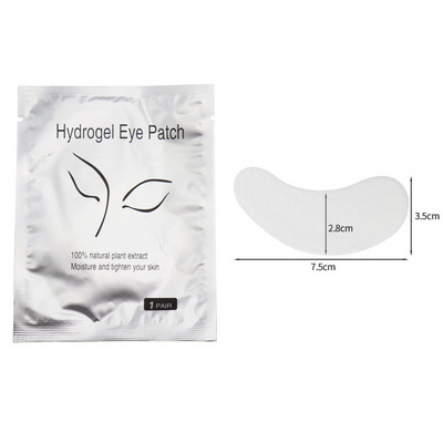 Vairumtirdzniecība Lapsas galvas iepakojums 50 pāri/partija Acu spilventiņi Skropstas Skropstas Papīrs Plāksteri Acs skropstu pieaudzēšanai Aplauzums Instrumenti