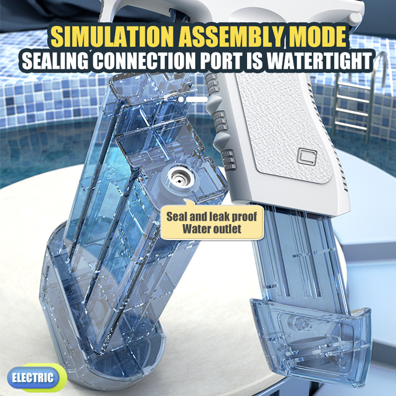 Rotaļlieta ar elektrisko ūdens pistoli Pārnēsājamās ūdens pistoles Automātiskās ūdens pistoles rotaļlietas Elektriskā ūdens pistole bērniem āra ūdens rotaļlietas