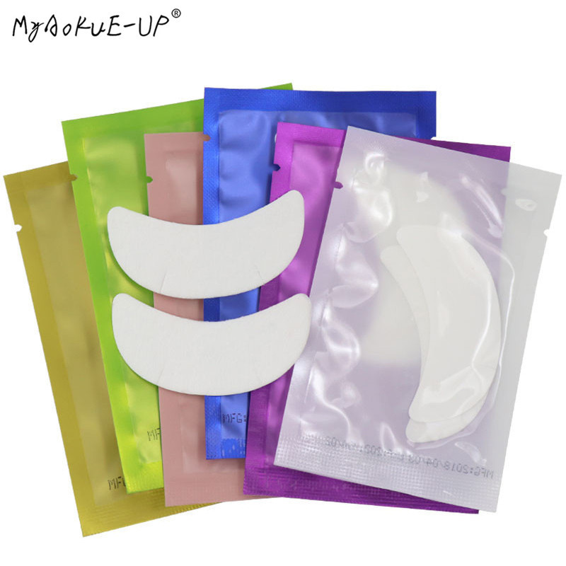 50 porų / siunta Blakstienų gelis pleistrai Valties formos Akių pagalvėlės blakstienų priauginimui Akių patarimai Lipdukai Apvyniojimai Makiažo įrankiai Pakuotė