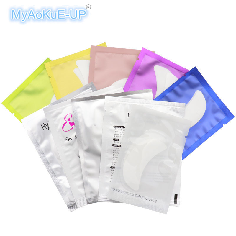 50 porų / siunta Blakstienų gelis pleistrai Valties formos Akių pagalvėlės blakstienų priauginimui Akių patarimai Lipdukai Apvyniojimai Makiažo įrankiai Pakuotė