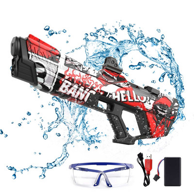 2024. gada automātiskā vasaras elektriskā rotaļlieta, ūdens pistole, indukcijas ūdens pistole, augstas tehnoloģijas izsmidzināma baseina pludmales āra ūdens cīņas rotaļlieta bērniem
