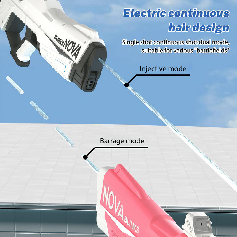 2024. gada automātiskā vasaras elektriskā rotaļlieta, ūdens pistole, indukcijas ūdens pistole, augstas tehnoloģijas izsmidzināma baseina pludmales āra ūdens cīņas rotaļlieta bērniem