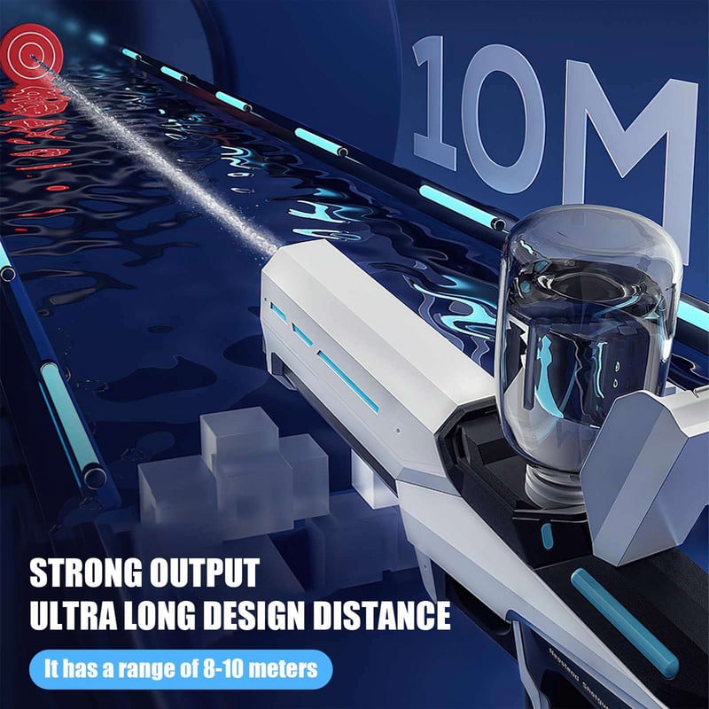 2024-es automatikus nyári elektromos játék vízpisztoly, indukciós vízelnyelő HighTech spray medence strand szabadtéri vízi harci játék gyerekeknek