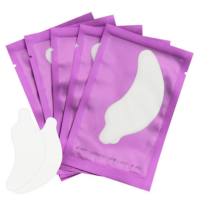 50 porų blakstienų hidrogelinis akių popieriaus pleistras be pūkelių po akimis gelio pagalvėlė, priauginta blakstienų, akių galiukų lipduko apvyniojimo makiažo priemonė