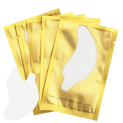 50 porų blakstienų hidrogelinis akių popieriaus pleistras be pūkelių po akimis gelio pagalvėlė, priauginta blakstienų, akių galiukų lipduko apvyniojimo makiažo priemonė