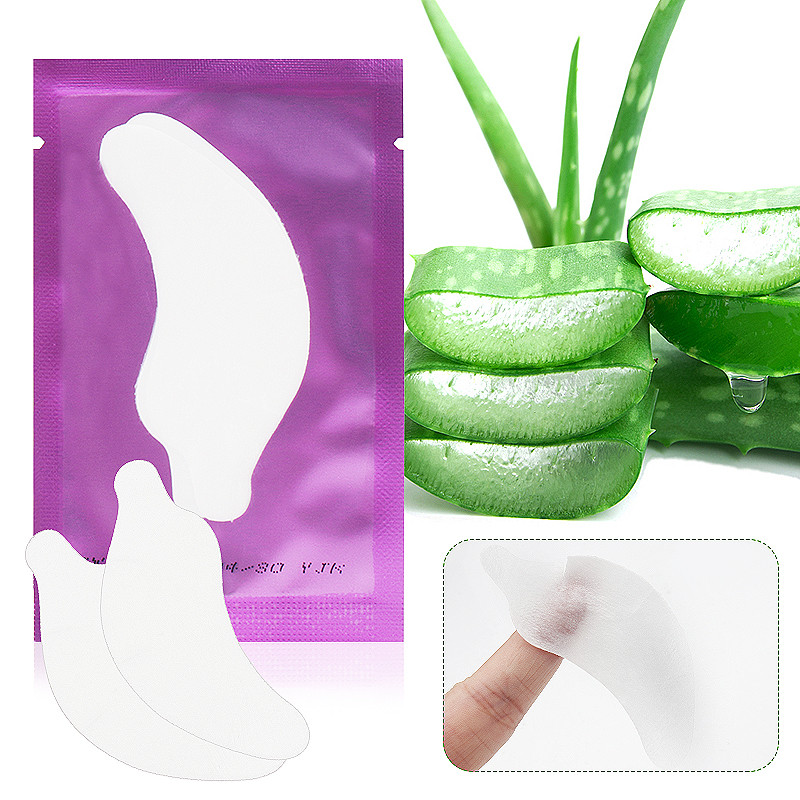 50 porų blakstienų hidrogelinis akių popieriaus pleistras be pūkelių po akimis gelio pagalvėlė, priauginta blakstienų, akių galiukų lipduko apvyniojimo makiažo priemonė