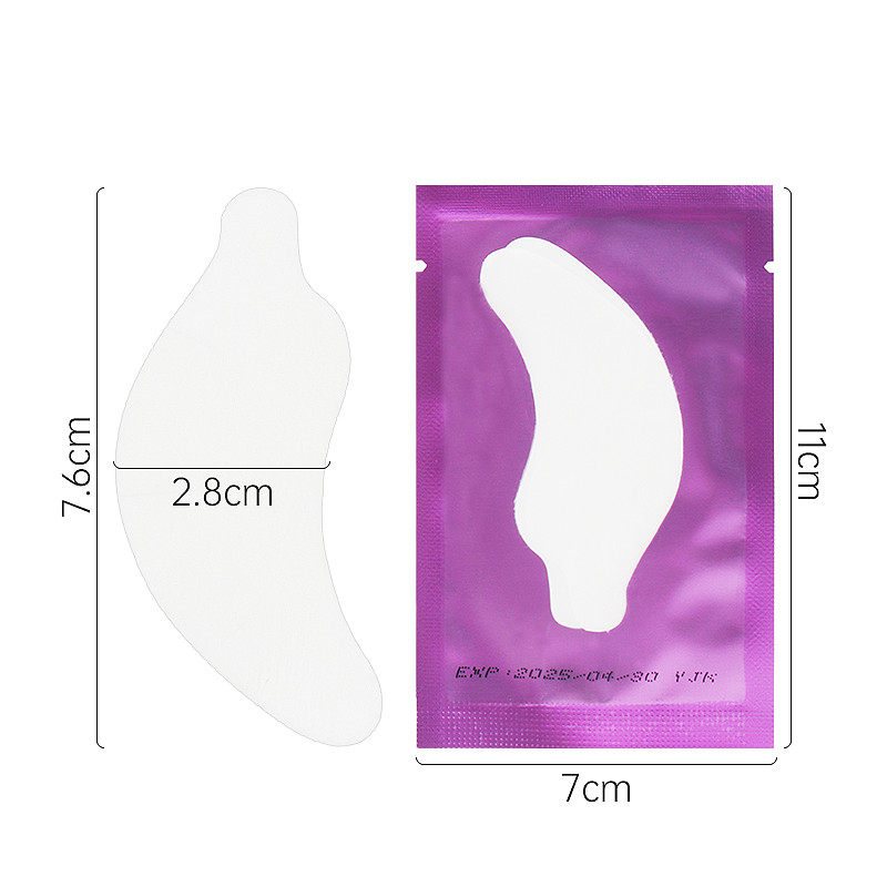 50 porų blakstienų hidrogelinis akių popieriaus pleistras be pūkelių po akimis gelio pagalvėlė, priauginta blakstienų, akių galiukų lipduko apvyniojimo makiažo priemonė