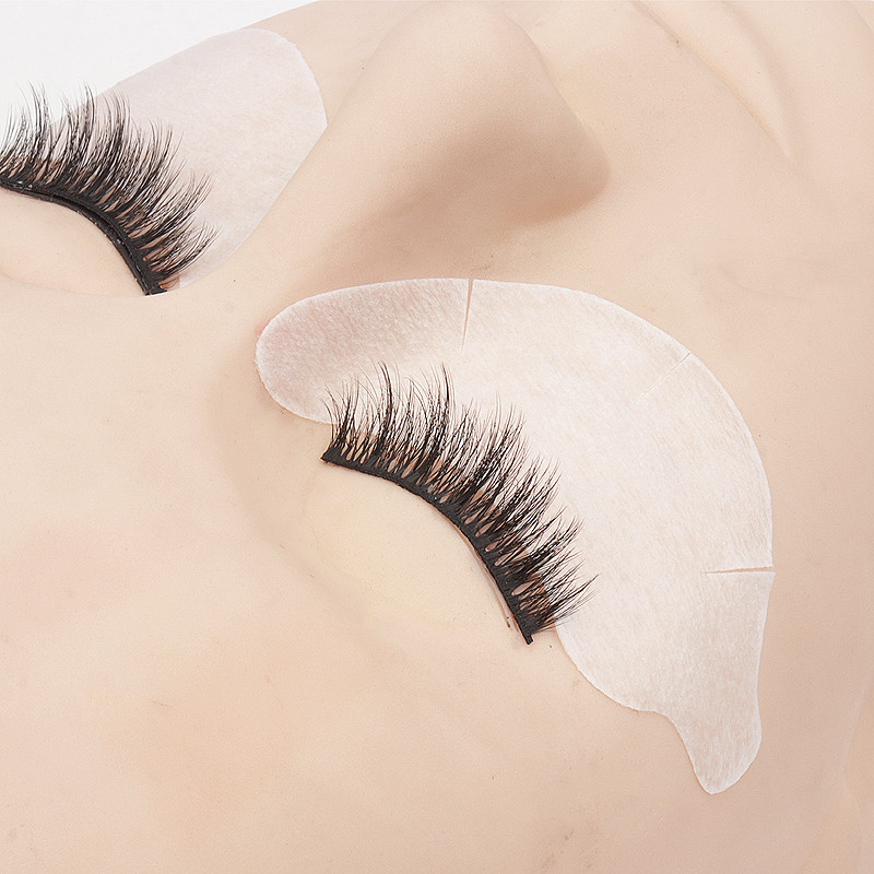 50 porų blakstienų hidrogelinis akių popieriaus pleistras be pūkelių po akimis gelio pagalvėlė, priauginta blakstienų, akių galiukų lipduko apvyniojimo makiažo priemonė