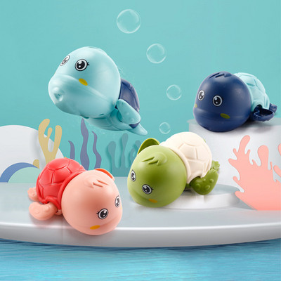 1 tk armas multikas loom kilpkonn Klassikaline beebi veemänguasi imikute ujumiskilpkonn üleskeeratav kett Kellavärk lastele rannavanni mänguasjad