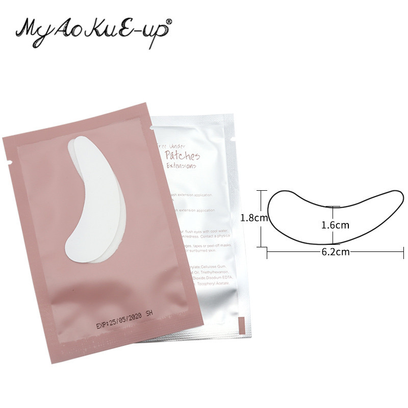 50 porų vienkartinis hidrogelinis blakstienų pleistras gelis akių pagalvėlė Blakstienų pakėlimas popierius Lipdukai Blakstienų priauginimo reikmenys Makiažo įrankiai