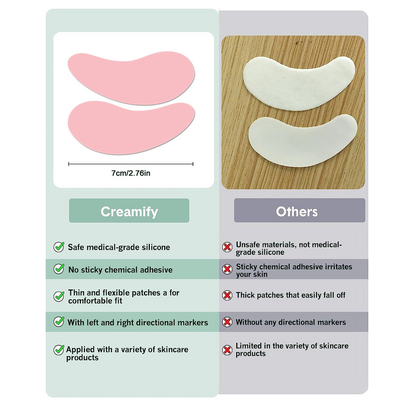 Daugkartinio naudojimo paakių pagalvėlės Silikoninės juostelės Lash Lift blakstienų priauginimo reikmenys Hidrogelio pleistrai po akimis gelio pleistras Makiažo priemonės