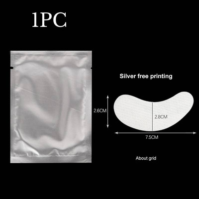 1/3 poros blakstienų pagalvėlės formos akių blakstienų gelio pleistrai po akimis.