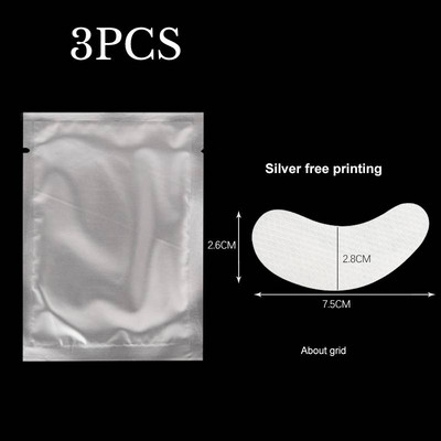 1/3 poros blakstienų pagalvėlės formos akių blakstienų gelio pleistrai po akimis.