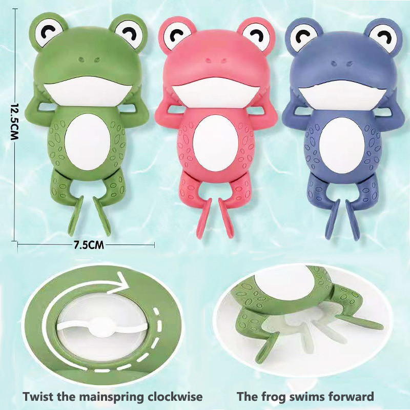 Dječje igračke za kupanje Kupanje za plivanje Igračke za plažu Slatka životinja Plutalica Patke za kupanje Žaba Satni mehanizam Vodene igračke za novorođenčad