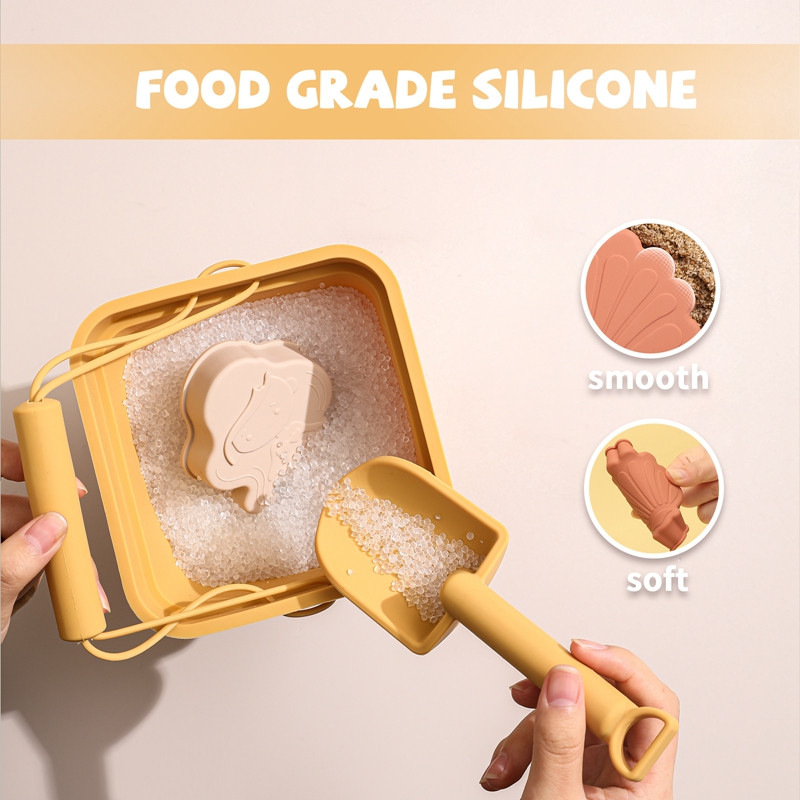 6Pcs/Set Silikonska igračka za senzornu kantu za plažu Životinjski model Pješčana plaža za djecu Interaktivne igračke za roditelje na plaži za igru s vodom za djecu