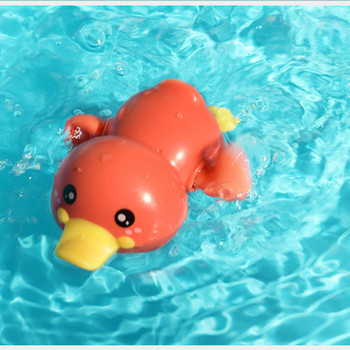 Παιχνίδια μπάνιου Κλασικά κινούμενα σχέδια Ζώο χαριτωμένο ζώο πάπια κουρδίζουν με αλυσίδα για μπάνιο κουρδιστό παιχνίδι λουτρό Παιχνίδι νερού παραλίας για παιδιά