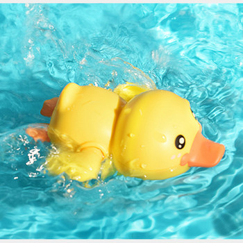 Παιχνίδια μπάνιου Κλασικά κινούμενα σχέδια Ζώο χαριτωμένο ζώο πάπια κουρδίζουν με αλυσίδα για μπάνιο κουρδιστό παιχνίδι λουτρό Παιχνίδι νερού παραλίας για παιδιά