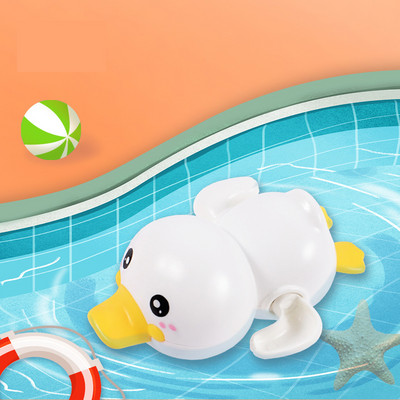 Παιχνίδια μπάνιου Κλασικά κινούμενα σχέδια Ζώο χαριτωμένο ζώο πάπια κουρδίζουν με αλυσίδα για μπάνιο κουρδιστό παιχνίδι λουτρό Παιχνίδι νερού παραλίας για παιδιά