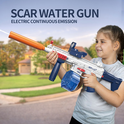 Új M416 elektromos vízipisztolyos játékok gyerekeknek, nagynyomású, erős töltőenergiás vízautomatikus vízpermetes gyermekjátékfegyverek