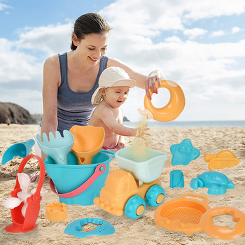 Baby Beach Toys Kids Summer Beach Game Toys Children Sandbox Set Kit Toys For Beach Play Sand Bathroom Water Game Play Cart