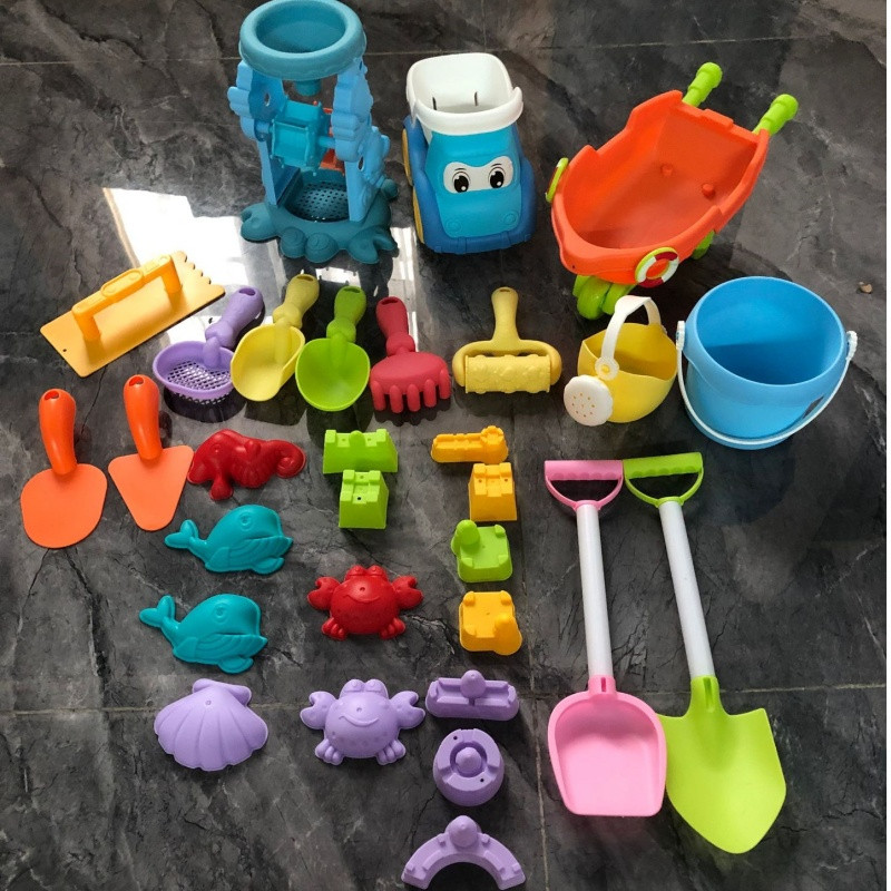 Nova dječja igraonica u boji Morandi, zabavne igračke za plažu Šareni set za plažu, set alata za igranje u vodi i kopanje pijeska na otvorenom