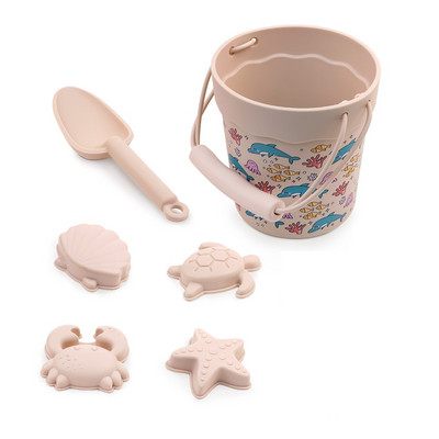 6 ks detských kreslených letných plážových hračiek na bagrovanie, plastové vedro, fľaša na zalievanie, lopata, detské plážové vodné hračky