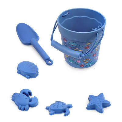 6 ks detských kreslených letných plážových hračiek na bagrovanie, plastové vedro, fľaša na zalievanie, lopata, detské plážové vodné hračky