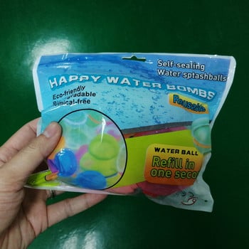 12 τμχ Μαγνητική επαναχρησιμοποιούμενη μπάλα νερού Μπαλόνια Γρήγορης Γέμισης Πισίνα Παιχνίδια μπάνιου παραλίας Αυτοσφραγιζόμενη βόμβα νερού για παιδιά Υπαίθριες δραστηριότητες
