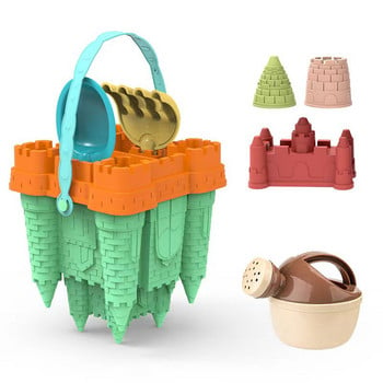 Голяма форма за замък Плажна кофа на открито Игра Вода Бебе Лято Копаене Планина Плаж Лопата Играчка Подарък