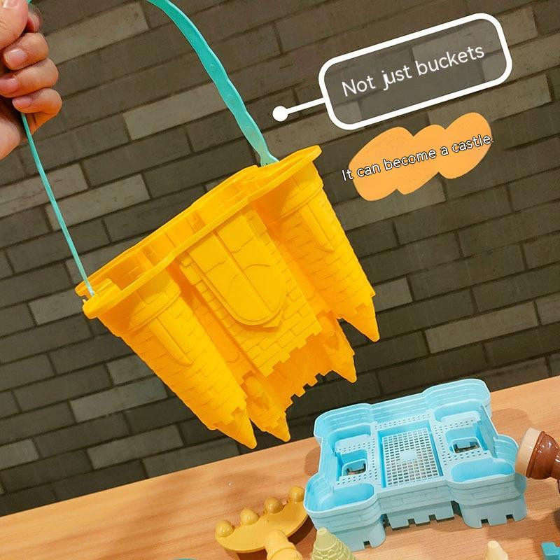 Veliki kalup za dvorac Vanjska kanta za plažu Igranje Voda Beba Ljeto Kopanje Planina Plaža Lopata Igračka Poklon