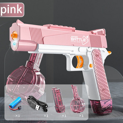 Summer Hot 1911 Water Gun Electric Pistol Shooting Toy Full Automatic water gun Pool Beach Toy for Kids Παιδιά Δώρο