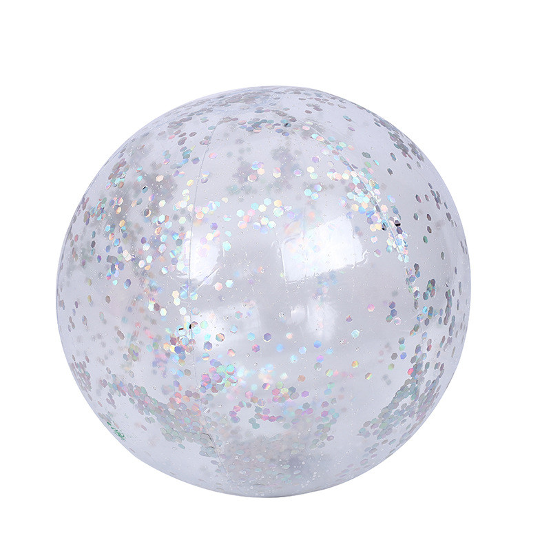 PVC zadebljani prozirni foto ukrasni rekviziti za igranje u vodi Dječja vanjska plaža Bobo lopta sa šljokicama na napuhavanje