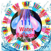 111 gab. Ūdens baloni ātri piepildāmi burvju ķekars Baloni Bumbas Tūlītējas pludmales rotaļlietas Vasaras āra kaujinieku rotaļlietas bērniem