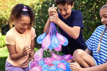 111 τμχ Μπαλόνια Νερού που Γεμίζουν Γρήγορα Μαγικό Ματσάκι Μπαλόνια Βόμβες Στιγμιαία Παιχνίδια Παραλίας Καλοκαιρινά παιχνίδια μαχητών για παιδιά