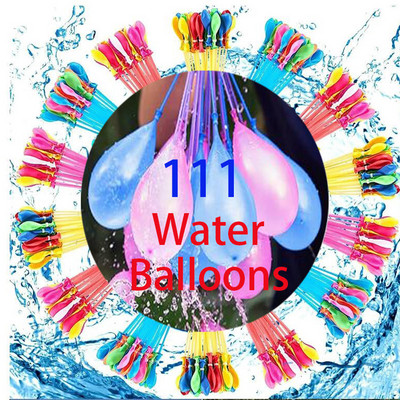 111 gab. Ūdens baloni ātri piepildāmi burvju ķekars Baloni Bumbas Tūlītējas pludmales rotaļlietas Vasaras āra kaujinieku rotaļlietas bērniem