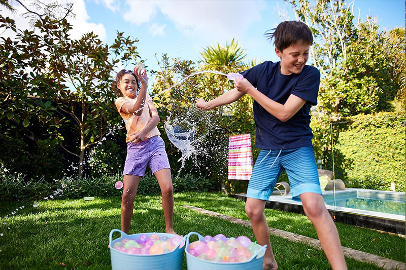 111 gab. Ūdens baloni ātri piepildāmi burvju ķekars Baloni Bumbas Tūlītējas pludmales rotaļlietas Vasaras āra kaujinieku rotaļlietas bērniem
