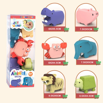 Maziem bērniem Dinozauri Bērnu Vannas Rotaļlietas Zīdaiņu Rotaļlietas Ūdens Strūklas Rotaļlietas Saspiež Dinozauri Bērni Zēni un Meitenes Peldbaseina ūdens rotaļlietas