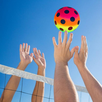 Μπάλα παιδικής χαράς 6 ιντσών Πολύχρωμες φουσκωτές μπάλες παραλίας Rainbow PVC Sports Kickball Παιδικό Χάντμπολ για εσωτερικούς και εξωτερικούς χώρους
