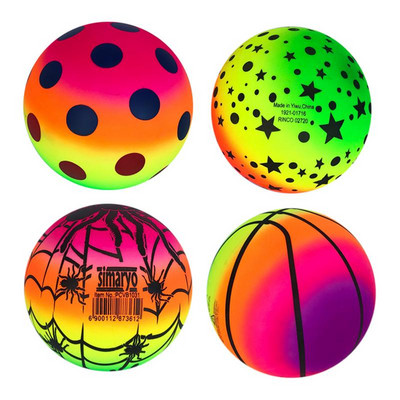 6-tolline mänguväljaku pall värvilised täispuhutavad rannapallid vikerkaar PVC spordikickball laste käsipall sise- ja välistingimustes kasutamiseks