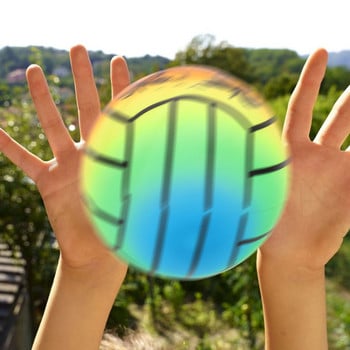 Thickened Rainbow Pvc Volleyball Παιδικό φουσκωτό παιχνίδι Αθλητικός εξοπλισμός εσωτερικού και εξωτερικού χώρου Μεγάλες μπάλες παραλίας Μπάλα παραλίας