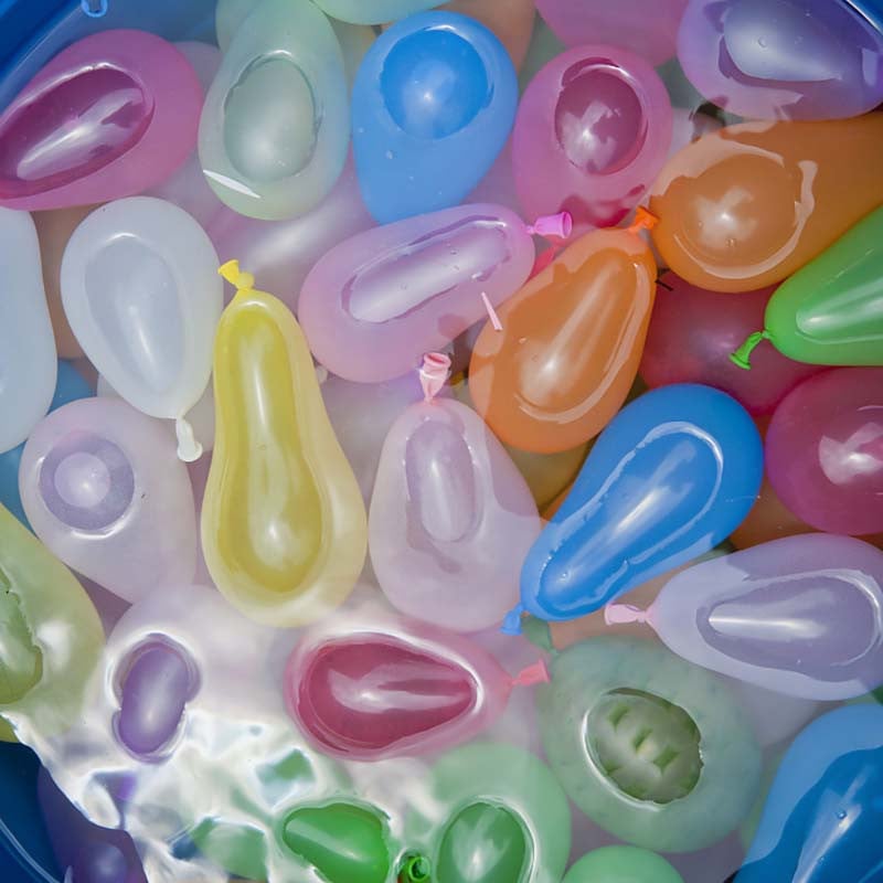 500 gab. Lateksa gaisa balons Ūdens balonu rotaļlietu daudzkrāsains piepūšamais balons āra šaušanas spēlēm ballīšu piederumi