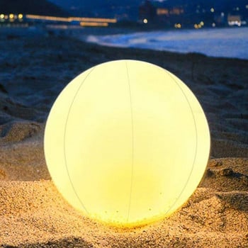 Παιχνίδι 40 εκ. Παραλία Πισίνα Παίξτε Μπάλα με φως LED Καλοκαιρινό πάρτι στο νερό Αθλητικά παιχνίδια 16 χρωμάτων Λαμπερές φουσκωτές μπάλες
