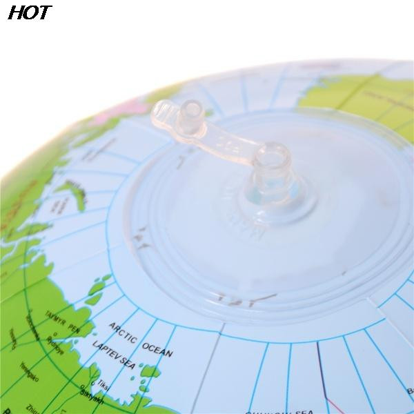 KARSTI! 40 CM agrīnās izglītības piepūšamā Zemes pasaules ģeogrāfijas globusa karte Balonu rotaļlieta pludmales bumba