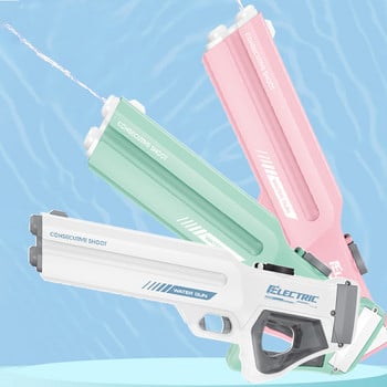 Нов електрически воден пистолет Играчка Плувен басейн Игра Воден басейн Играчка за възрастни Игри на открито Воден пистолет с високо налягане Летни детски играчки