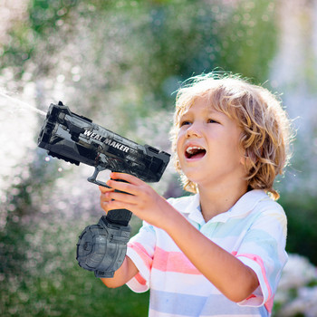 2024 Нов летен електрически воден пистолет Играчки Bursts Pistol Shooting Toy Water Automatic Water Spray Плажна играчка за деца Подаръци за възрастни