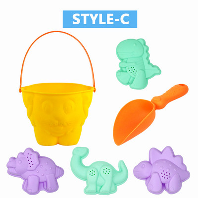 Vasaras pludmales komplekts bērniem mīksts silikona smilšu kastes komplekts ēka sniega pludmale spēle smilšu ūdens rotaļu rīki peldēšana āra rotaļlieta bērniem dāvanas