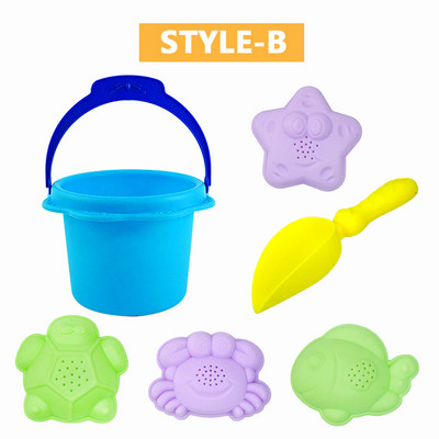 Vasaras pludmales komplekts bērniem mīksts silikona smilšu kastes komplekts ēka sniega pludmale spēle smilšu ūdens rotaļu rīki peldēšana āra rotaļlieta bērniem dāvanas