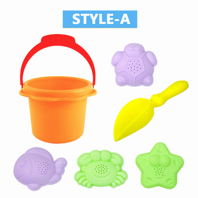 Vasaras pludmales komplekts bērniem mīksts silikona smilšu kastes komplekts ēka sniega pludmale spēle smilšu ūdens rotaļu rīki peldēšana āra rotaļlieta bērniem dāvanas