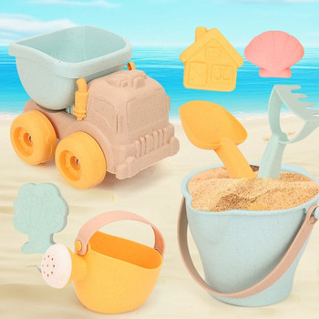 Y1UB Beach Toy Outdoor Sand Play Castle Toy with Mold Shovel Truck Sandcastles Παιχνίδι Μπανιέρα Νερό Παίξτε Παιχνίδι Παιδικό Εκπαιδευτικό Παιχνίδι